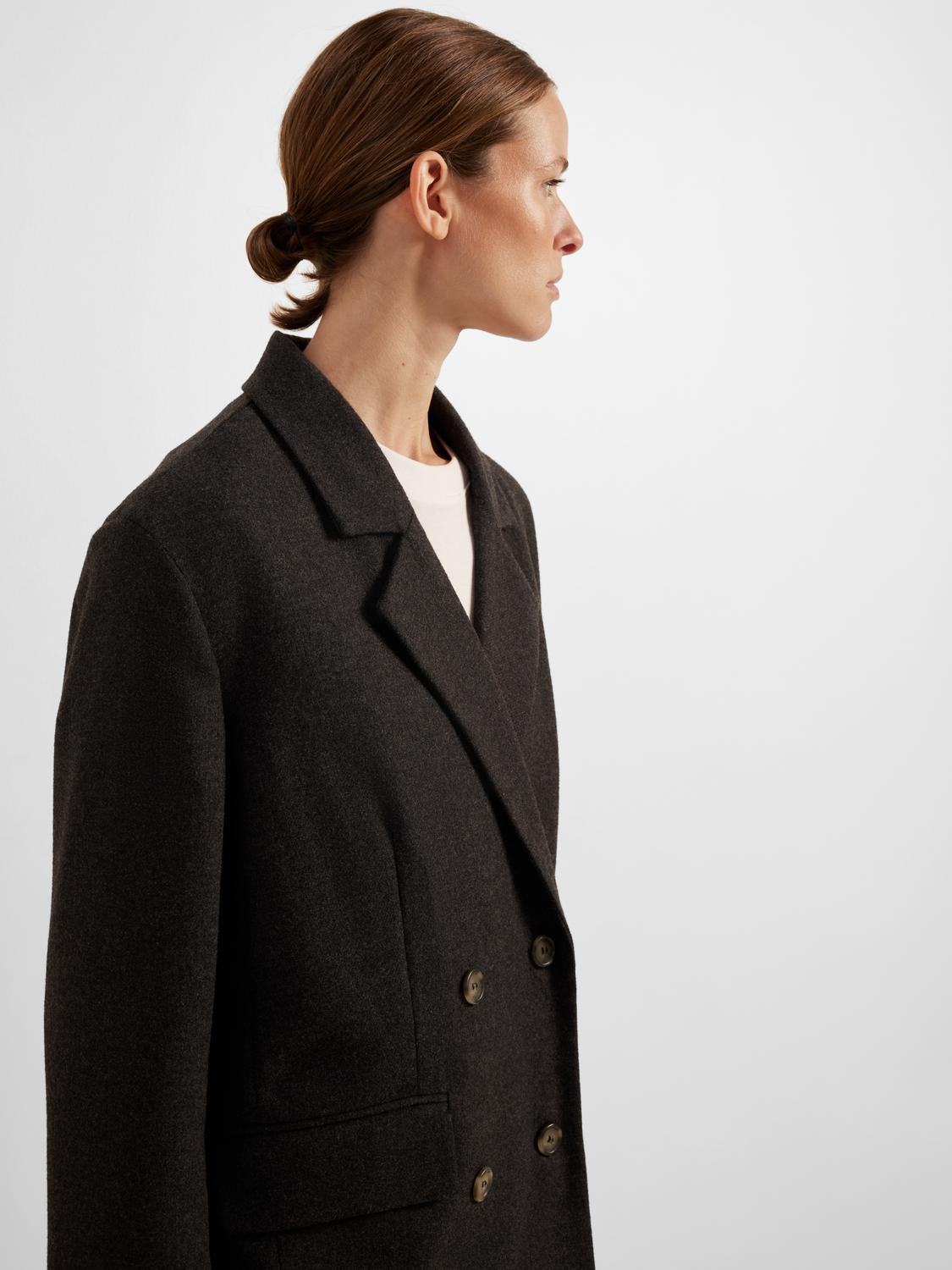 Mercy Ula Blazer - Grå/ Dark Grey Melange